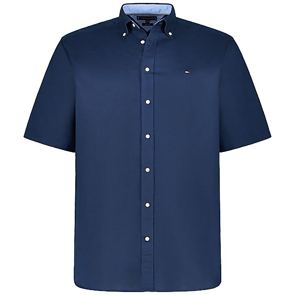 Tommy Hilfiger Freizeithemd mit Leinen Farbe dunkelblau Größe: 3XL günstig online kaufen