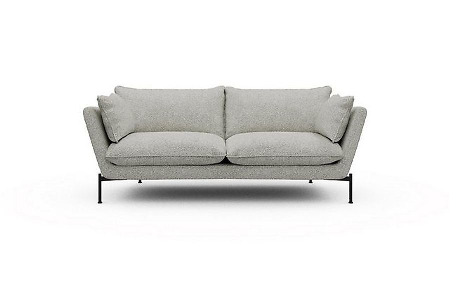 moebelfaktor Sofa Anton PREMIUM 2-Sitzer, schräg gestellte Armlehnen, hoher günstig online kaufen