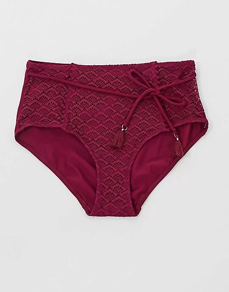 Pour Moi – Fuller Bust – Bikiniunterteil mit hohem Beinausschnitt in Himbee günstig online kaufen