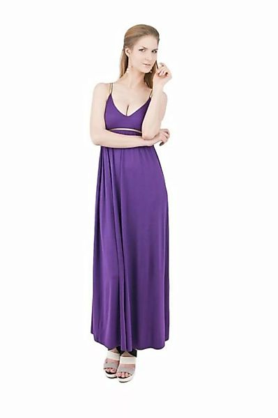 Sarcia.eu Maxikleid Violettes Maxi-Kleid mit goldener Verzierung John Zack günstig online kaufen