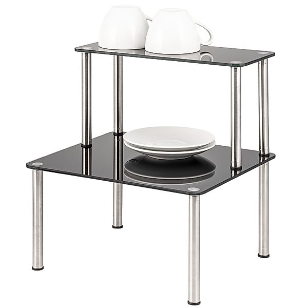 bremermann Küchenregal Glas-Regal, Küchenregal 2 Ebenen, günstig online kaufen