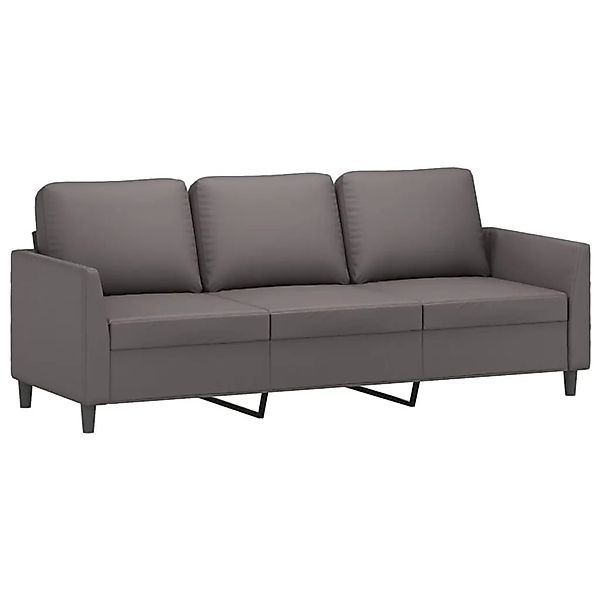 vidaXL 3-Sitzer-Sofa Grau 180 cm Kunstleder 359340 günstig online kaufen