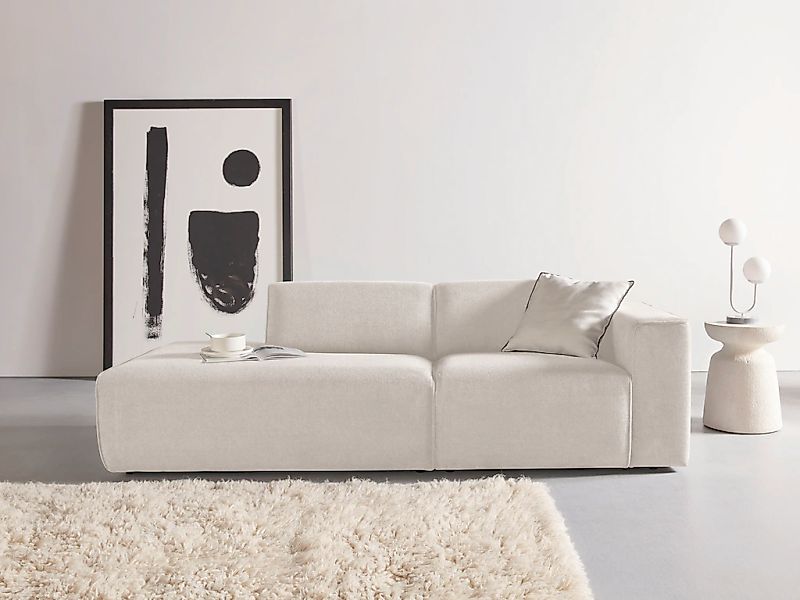Home affaire 2-Sitzer "Noord mit Kedernaht, Breite 227 cm" Cord, Struktur, günstig online kaufen