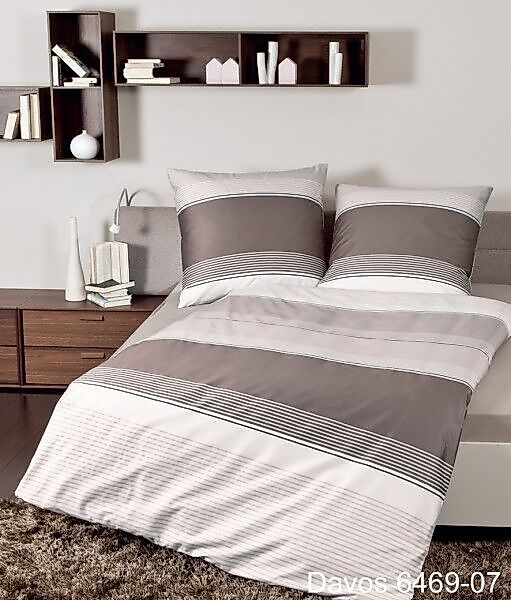 Janine Janine Feinbiber Bettwäsche DAVOS 6469 nougat Größe:  135x200 cm + 8 günstig online kaufen