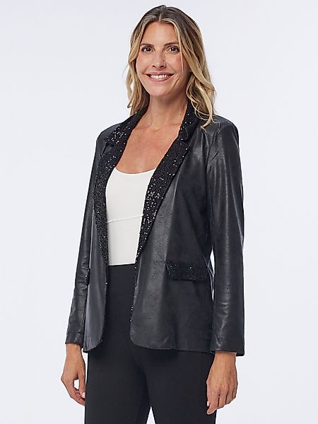 MONACO blue Jackenblazer Lederjacke koerpernah mit günstig online kaufen