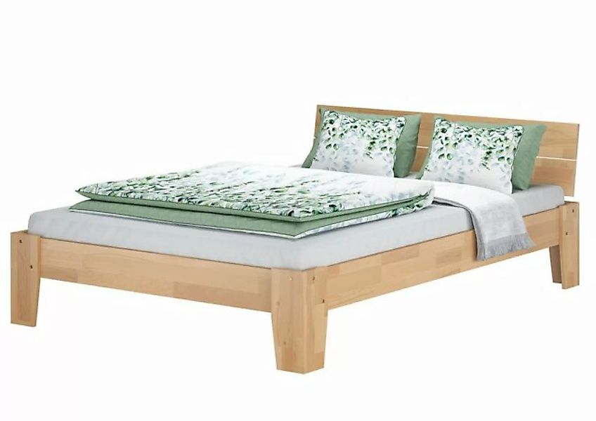 ERST-HOLZ Bett Doppelbett Bettrahmen Buche massiv Futonbett 140x200, Bucheg günstig online kaufen