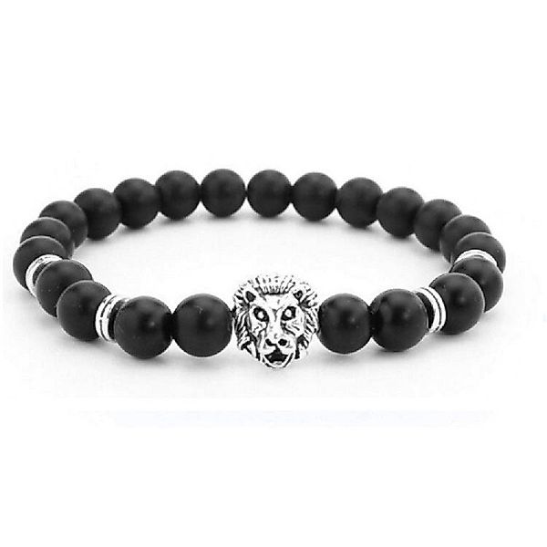 RAIKOU Edelstahlarmband LÖWENKOPF ARMBAND Naturstein Edelstahl günstig online kaufen