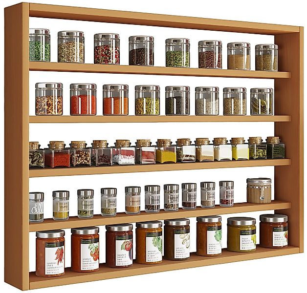 VCM Hängeschrank Holz Wandregal Gewürzregal Regal Küche Esaldi L günstig online kaufen