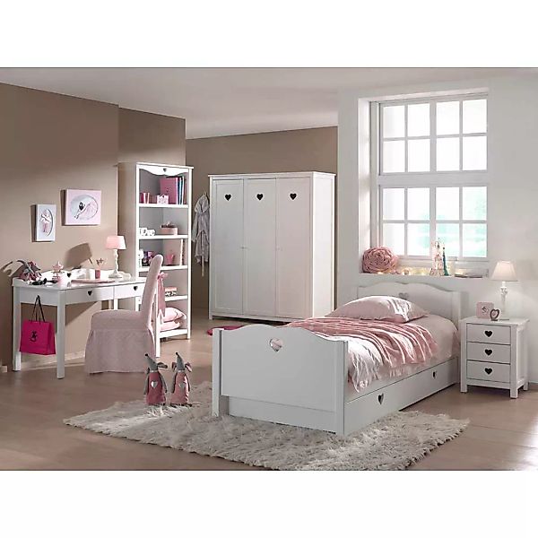 Mädchenzimmer in Weiß komplett (sechsteilig) günstig online kaufen