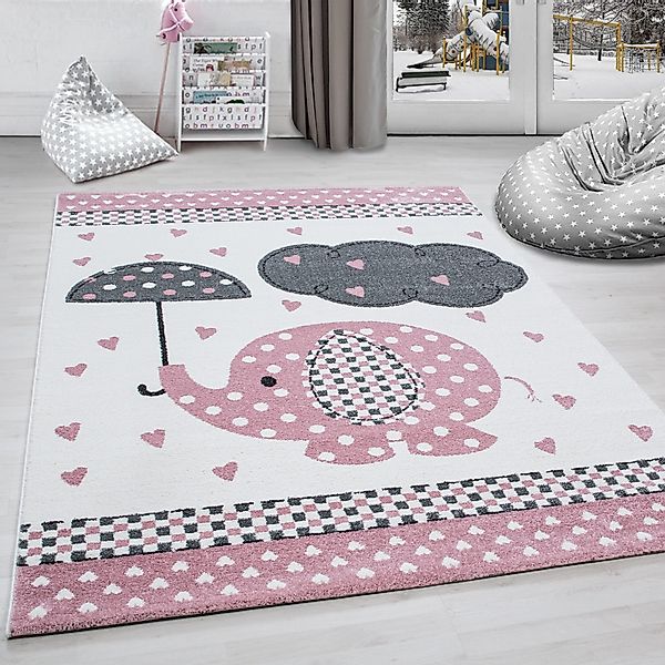 Carpettex Kinderteppich Elefant-Design, Rechteckig, Höhe: 11 günstig online kaufen