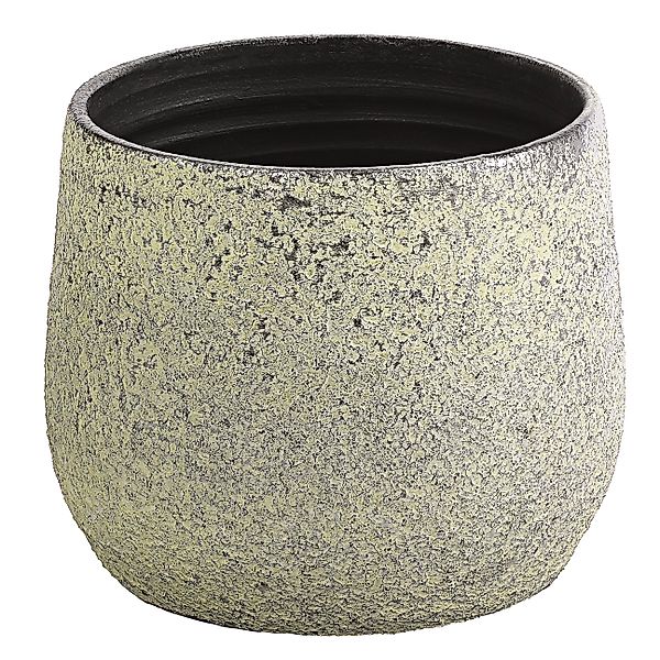 Dehner Übertopf Yves, strukturiert, Keramik, silber günstig online kaufen