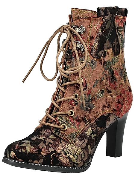 LAURA VITA Stiefelette Veloursleder/Textil High-Heel-Stiefelette günstig online kaufen