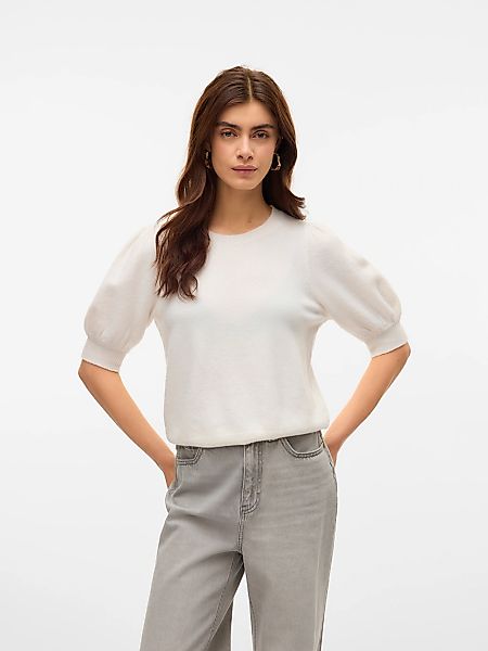 Vero Moda "VMDOFFY 2/4 O-NECK PULLOVER GA NOOS" mit kurzen Puffärmeln günstig online kaufen