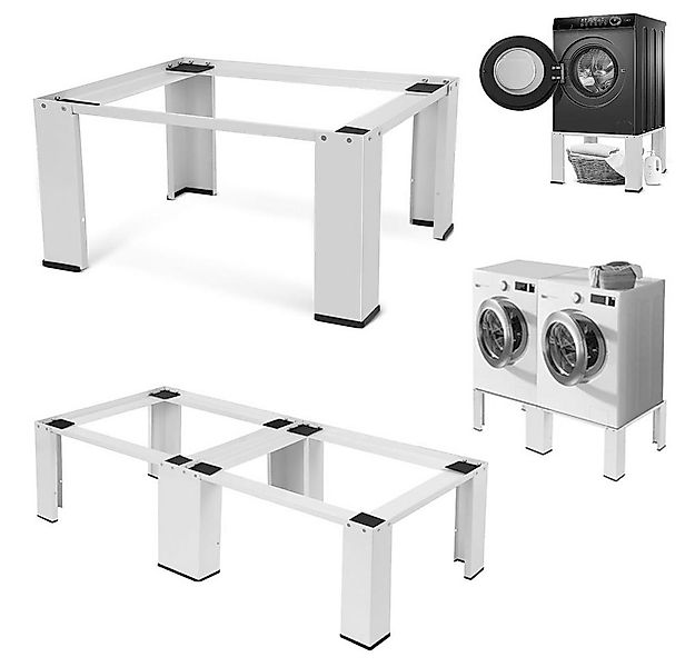 XERSEK Waschmaschinenunterschrank Einzel/Doppel Waschmaschinen Untergestell günstig online kaufen