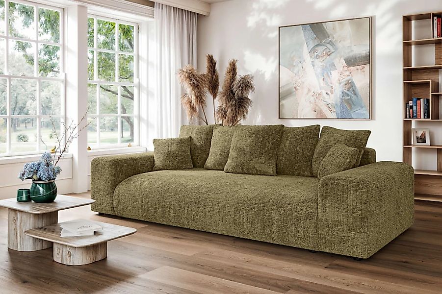 Home affaire Big-Sofa "LAKESIDE 3-Sitzer Schlafsofa mit Bettkasten, Breite günstig online kaufen