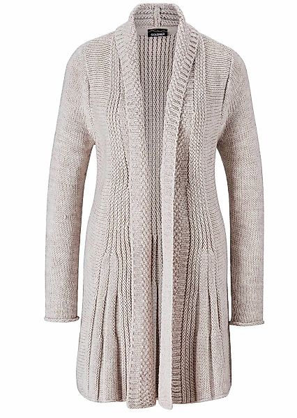 GOLDNER Strickjacke "Kurzgröße Supersofte ausgestellte Strickjacke" Ohne günstig online kaufen