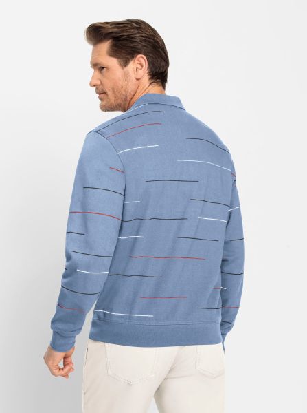 Marco Donati Langarm-Poloshirt "Sweatshirt" 1 Stk. tlg. günstig online kaufen