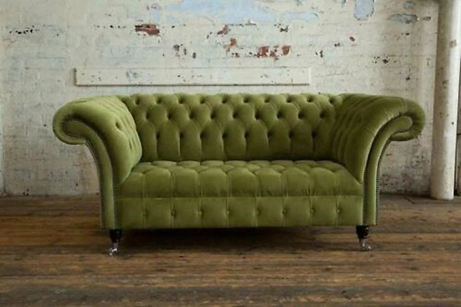 JVmoebel Sofa Chesterfield Textil Design Luxus Stoffsofas Sofa 2 Sitzer, Ma günstig online kaufen