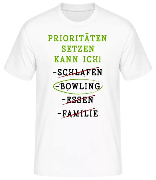 Prioritäten Setzen Bowling · Männer Basic T-Shirt günstig online kaufen