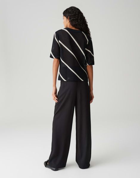 OPUS Sweatshirt GEMUKKI Regular Häkeloptik mit günstig online kaufen