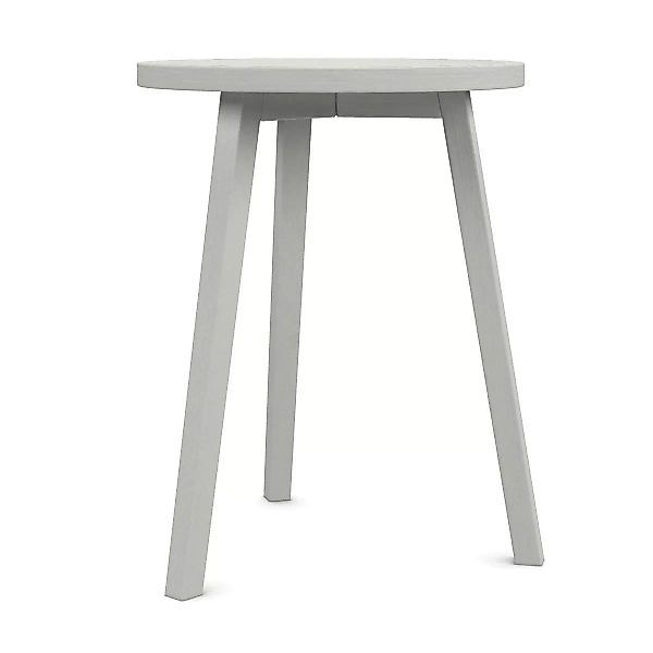 Gervasoni - Gray 44 Beistelltisch - eiche weiß/lackiert/H 65cm / Ø 50cm günstig online kaufen