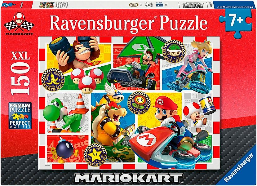 Ravensburger Puzzle Spaß mit Mario Kart, 150 Puzzleteile, XXL, Made in Germ günstig online kaufen