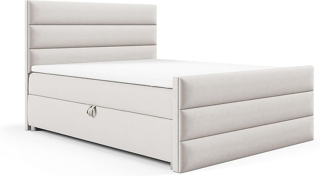Best for Home Boxspringbett Trinity K-1 LUX – Modern Boxspringbett mit Stau günstig online kaufen