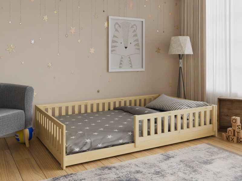 thematys Kinderbett Bodenbett mit Rausfallschutz für günstig online kaufen