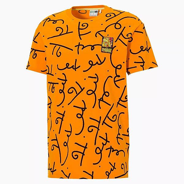 PUMA x BRITTO T-Shirt mit Print Für Herren | Mit Abstract Muster | Gold | G günstig online kaufen