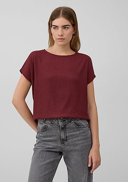 s.Oliver Kurzarmshirt T-Shirt Strukturiertes T-Shirt im günstig online kaufen