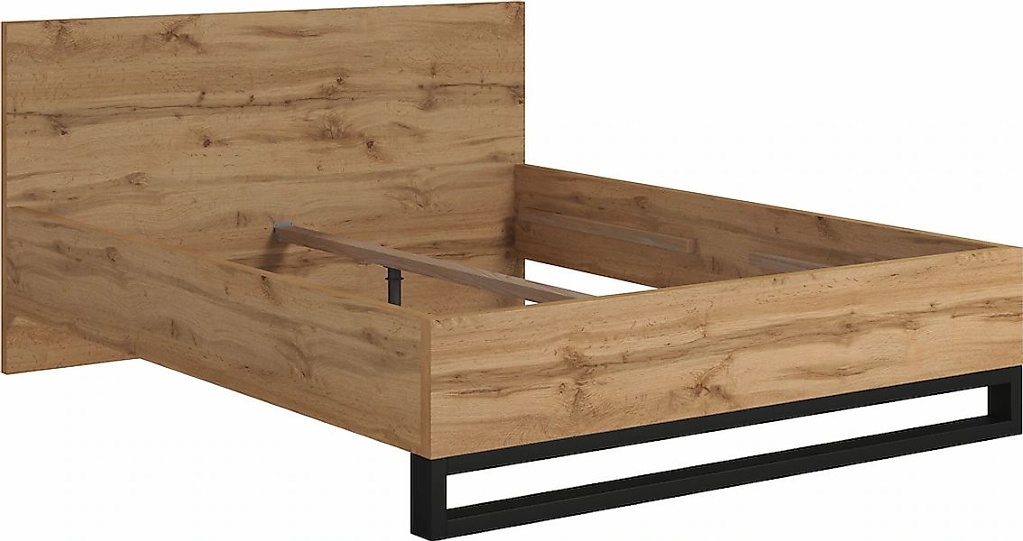 Home affaire Bettgestell "Bronne, TOPESELLER Industrial Design" In den Brei günstig online kaufen