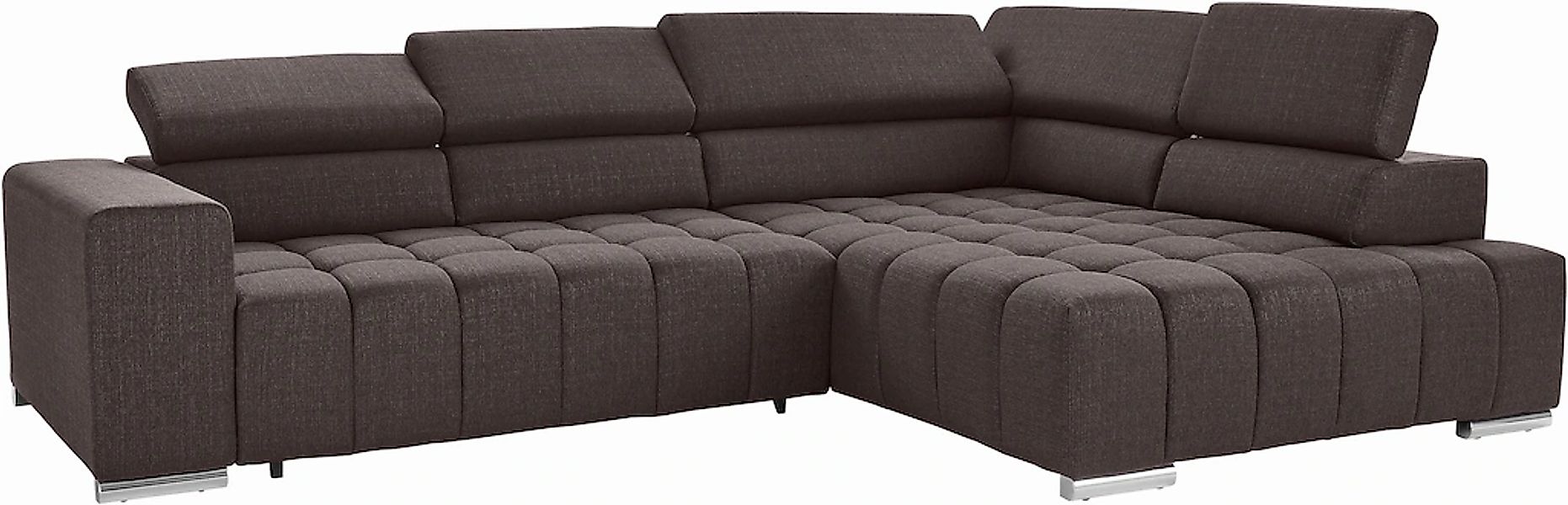 exxpo - sofa fashion Ecksofa "Elias, aktuelle Kreuzsteppung im Sitz, bequem günstig online kaufen