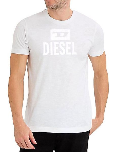 Diesel Rundhalsshirt Slim Fit - T-Diego Tone On Tone 100 Weiß günstig online kaufen