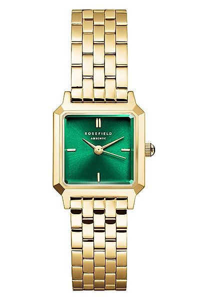 ROSEFIELD Quarzuhr Boxelle Goldfarben/Grün günstig online kaufen
