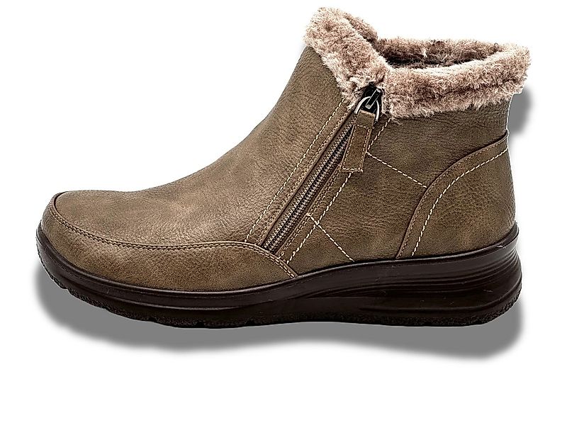 Nowaland Damen Warm Gefütterte Winter-Stiefeletten mit Reißverschluss Winte günstig online kaufen