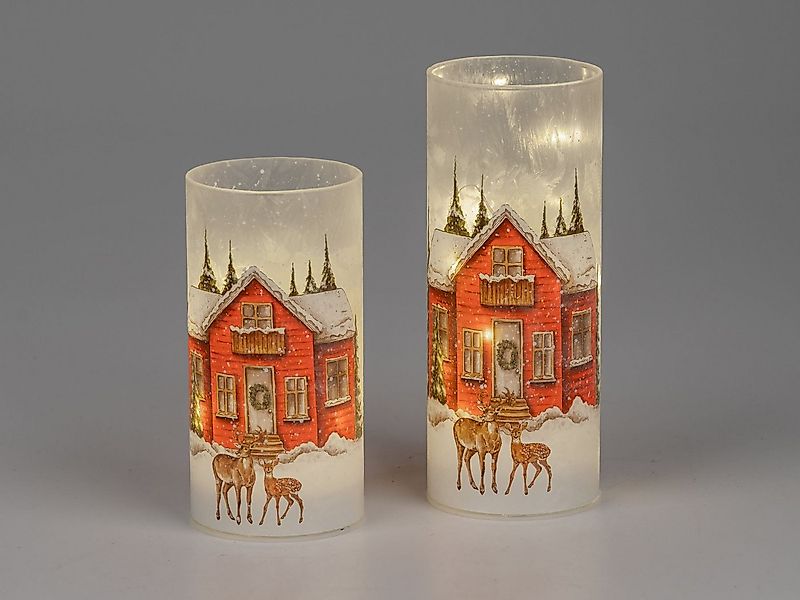 formano Nachttischlampe Weihnachtszeit, Mit Timerfunktion, Mehrfarbig, Moti günstig online kaufen