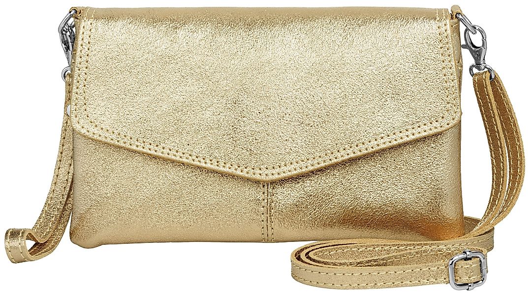 Caspar Clutch Abendtasche Leder Damen Umhängetasche günstig online kaufen