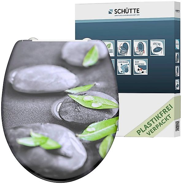 Schütte WC-Sitz Stone, Duroplast, mit Absenkautomatik und Schnellverschluss günstig online kaufen