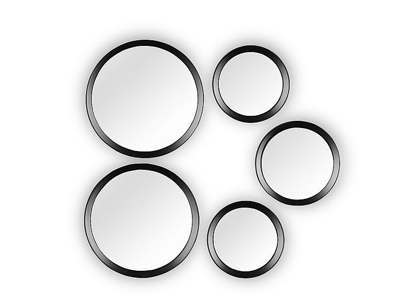 MIRRORS AND MORE Dekospiegel (5-St), ausgefallene Klebe-Spiegel rund mit Ma günstig online kaufen