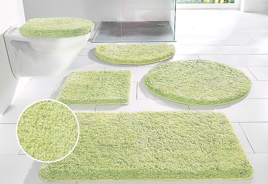 my home Badematte "Sanremo, Badvorleger, Badezimmer Teppich, sehr weich" Hö günstig online kaufen