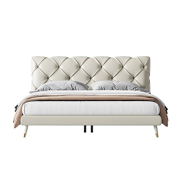 Xlmoebel Bett Luxuriöses Hotelbett mit Chesterfield-Design aus Textilgewebe günstig online kaufen