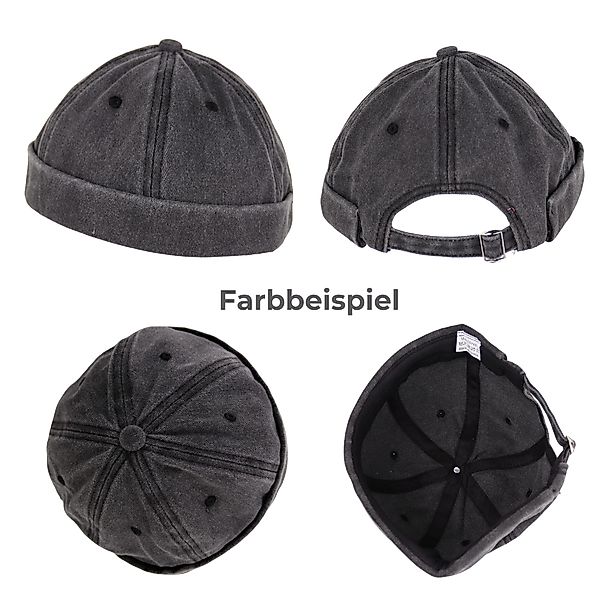 MIRROSI Schirmmütze Docker Kappe Hüte aus Baumwolle Flach kurz Mütze UNISEX günstig online kaufen