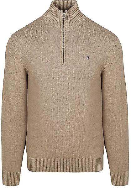 Gant Half Zip Pullover Beige  - Größe L günstig online kaufen