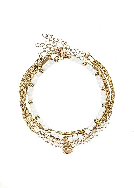 LASCANA Fußketten Set 3 einzelne Fußkettchen in Boho Stil (3-tlg), und Glas günstig online kaufen