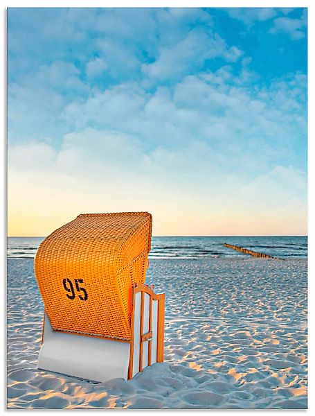 Artland Wandbild "Ostsee7 - Strandkorb", Strand, (1 St.), als Alubild, Outd günstig online kaufen