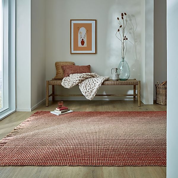 FLAIR RUGS Teppich »Jute Ombre«, rechteckig, 8 mm Höhe günstig online kaufen