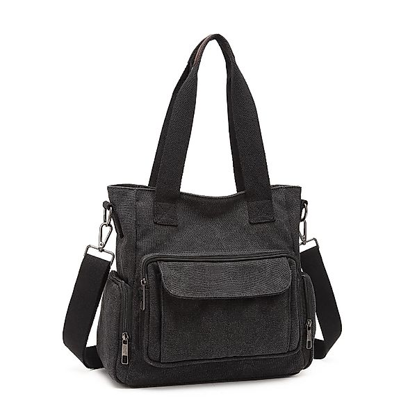 KONO Schultertasche Canvas Damen Handtasche Umhängetasche günstig online kaufen