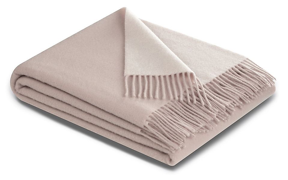 Wohndecke Biederlack Plaid DOUBLEFACE BL 150x200 cm pink, Biederlack günstig online kaufen