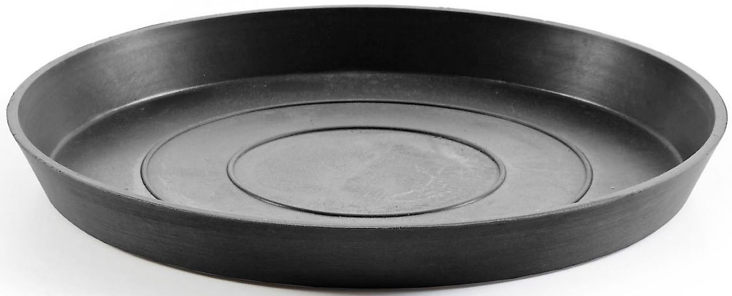 ECOPOTS Blumentopfuntersetzer ROUND SAUCER Dark Grey, BxTxH: 28,7x28,7x3 cm günstig online kaufen