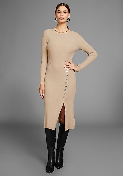 HECHTER PARIS Strickkleid mit Zierknopfleiste günstig online kaufen
